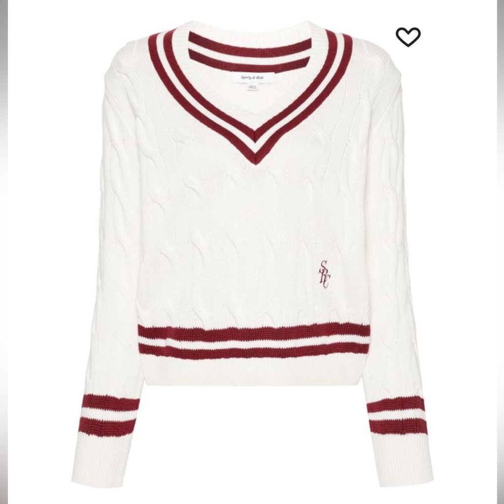 Brand new with tags Sporty & Rich tennis sweater - XL